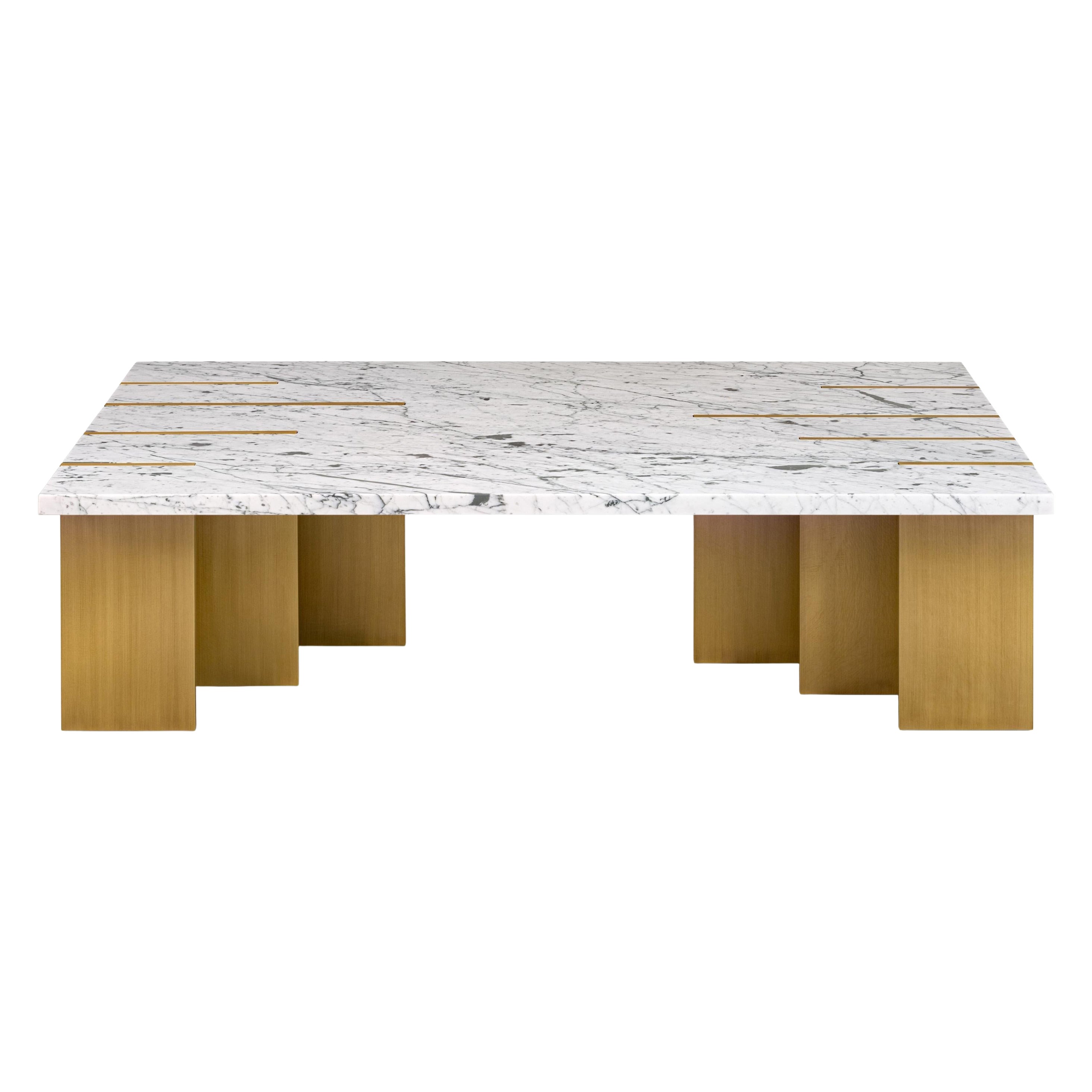 Pianistischer Couchtisch, Carrara (auf Lager), InsidherLand von Joana Santos Barbosa