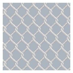 Art Deco Inspired Grey Wallpaper: Net Silver