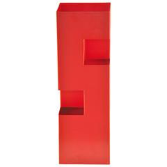 Scandinavian Metal Umbrella Stand in the manner of Ettore Sottsass, 6