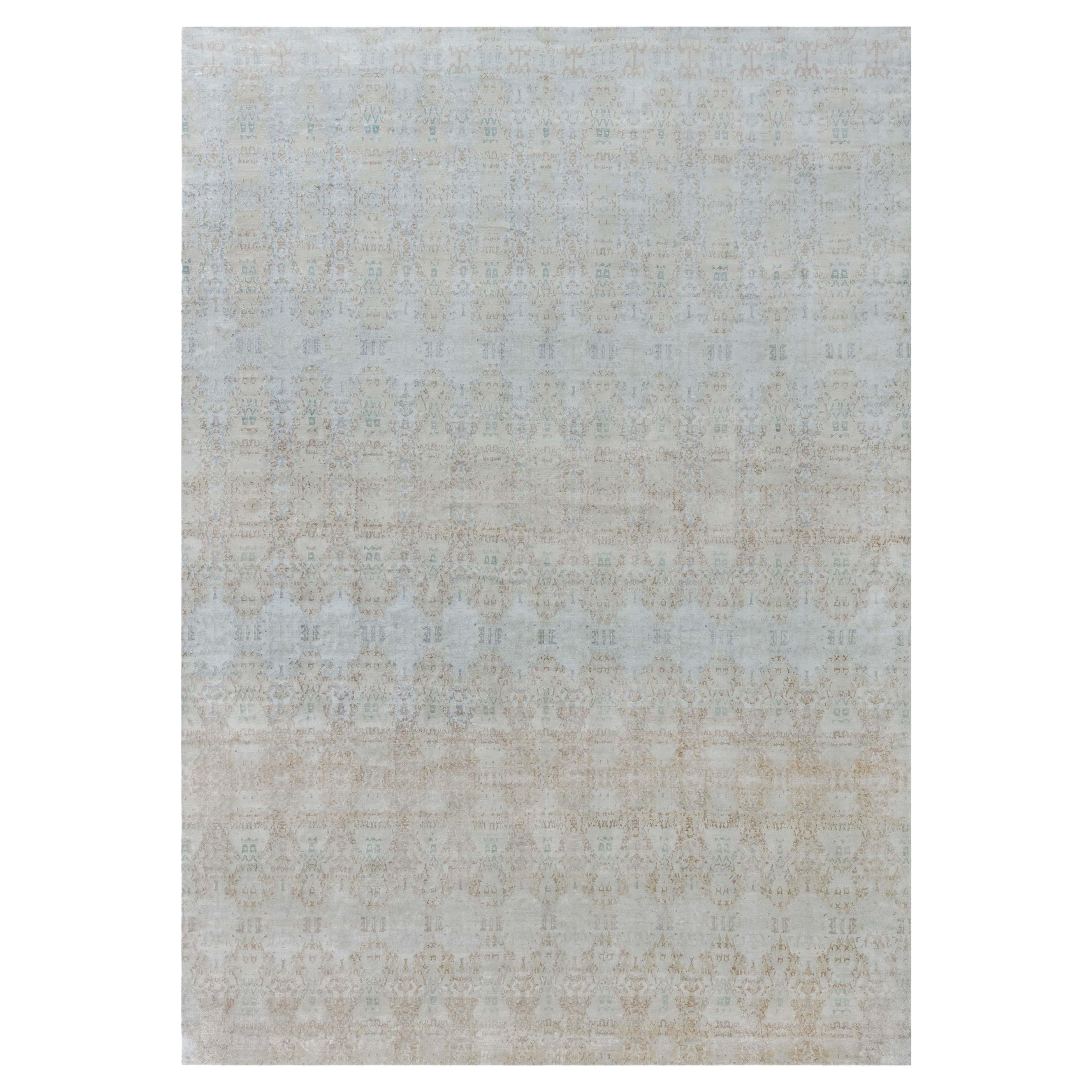 Alfombra moderna de seda hecha a mano Eskayel-Reflection para Doris Leslie Blau