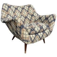 Preciosa Silla de Bañera con Respaldo de Barril Lawrence Peabody Selig, Moderna de Mediados de Siglo