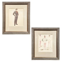 Johnny Apollo & Sabrina Costume Design Prints by Edith Head, Pair