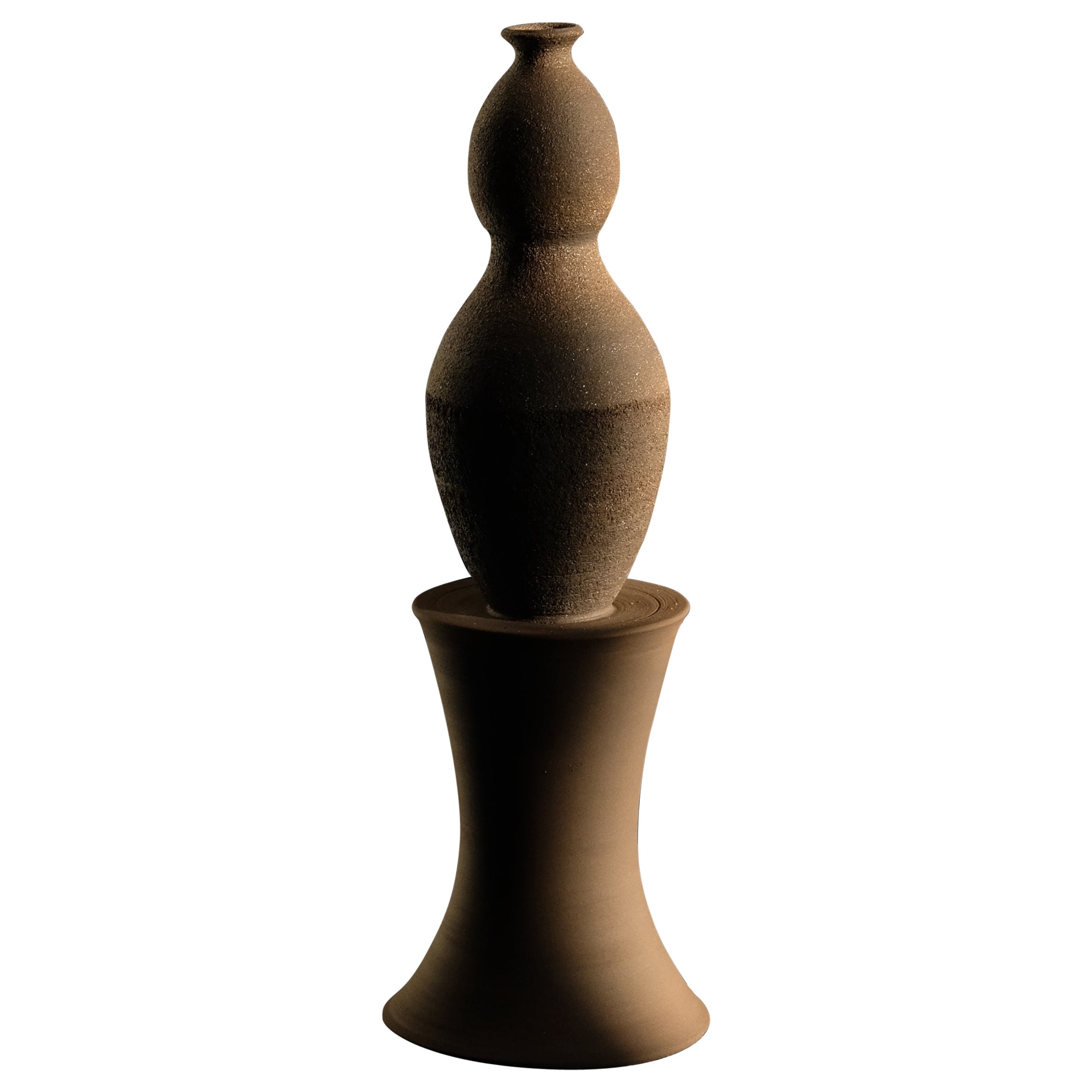Unfolding Darkness Décorative Stoneware Everyday Sculpture III by Giulia Cosenza
