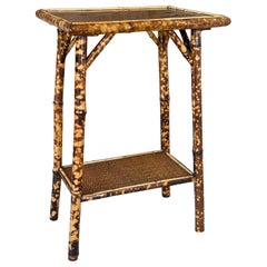 Early 19th Century Refinished Victorian Japanned Tortoise Bamboo Side Table