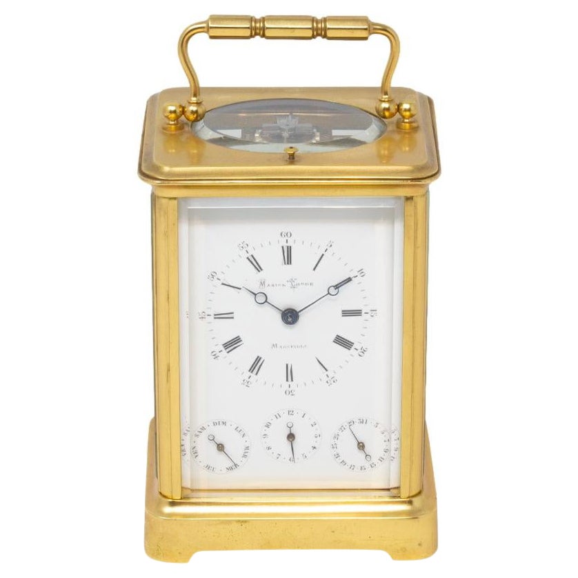 French Multi-Dial Gorge Case Carriage Clock For Sale