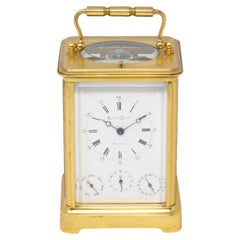 French Multi-Dial Gorge Case Carriage Clock