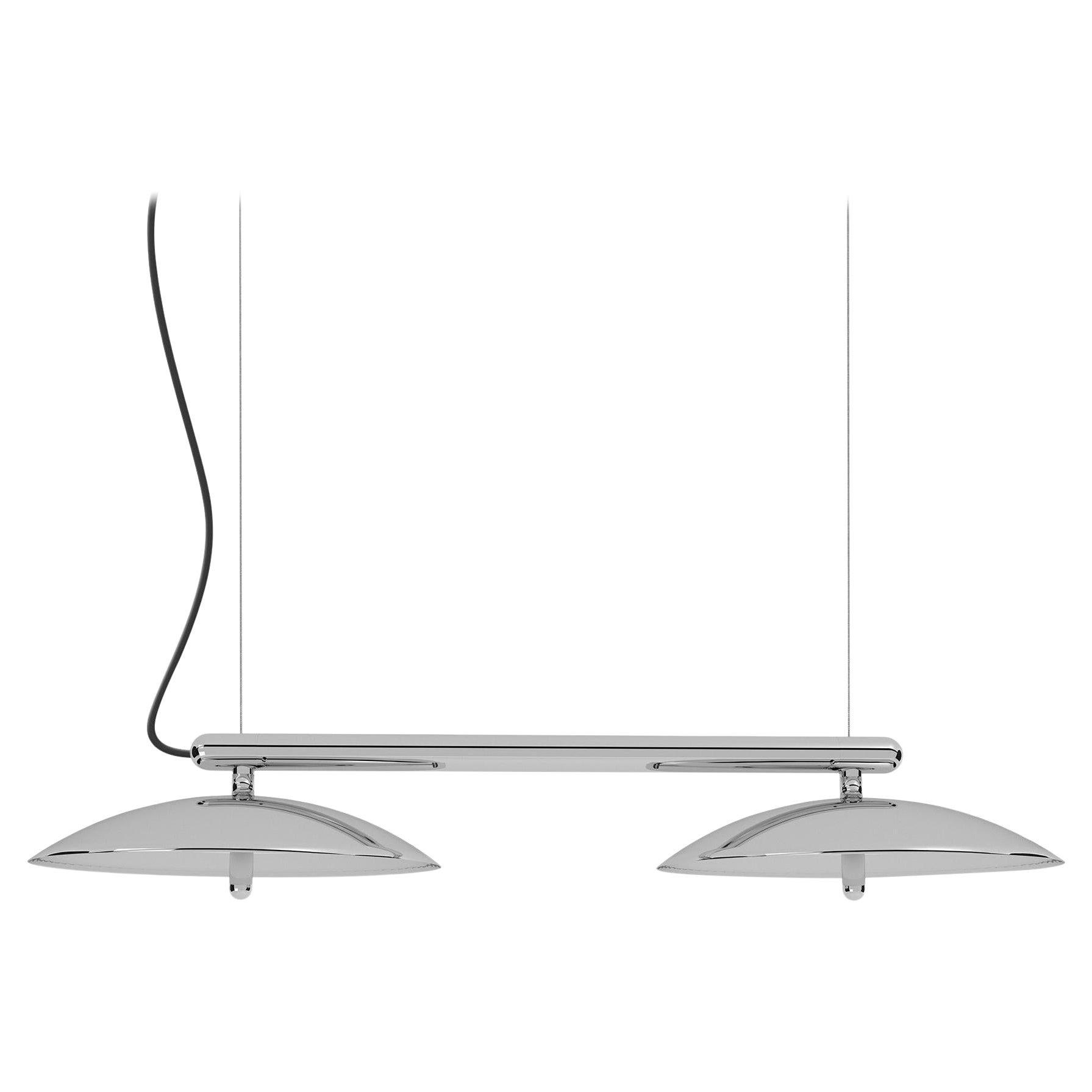 Signal Linear Pendant, by Souda, Short, Nickel, Made to Order