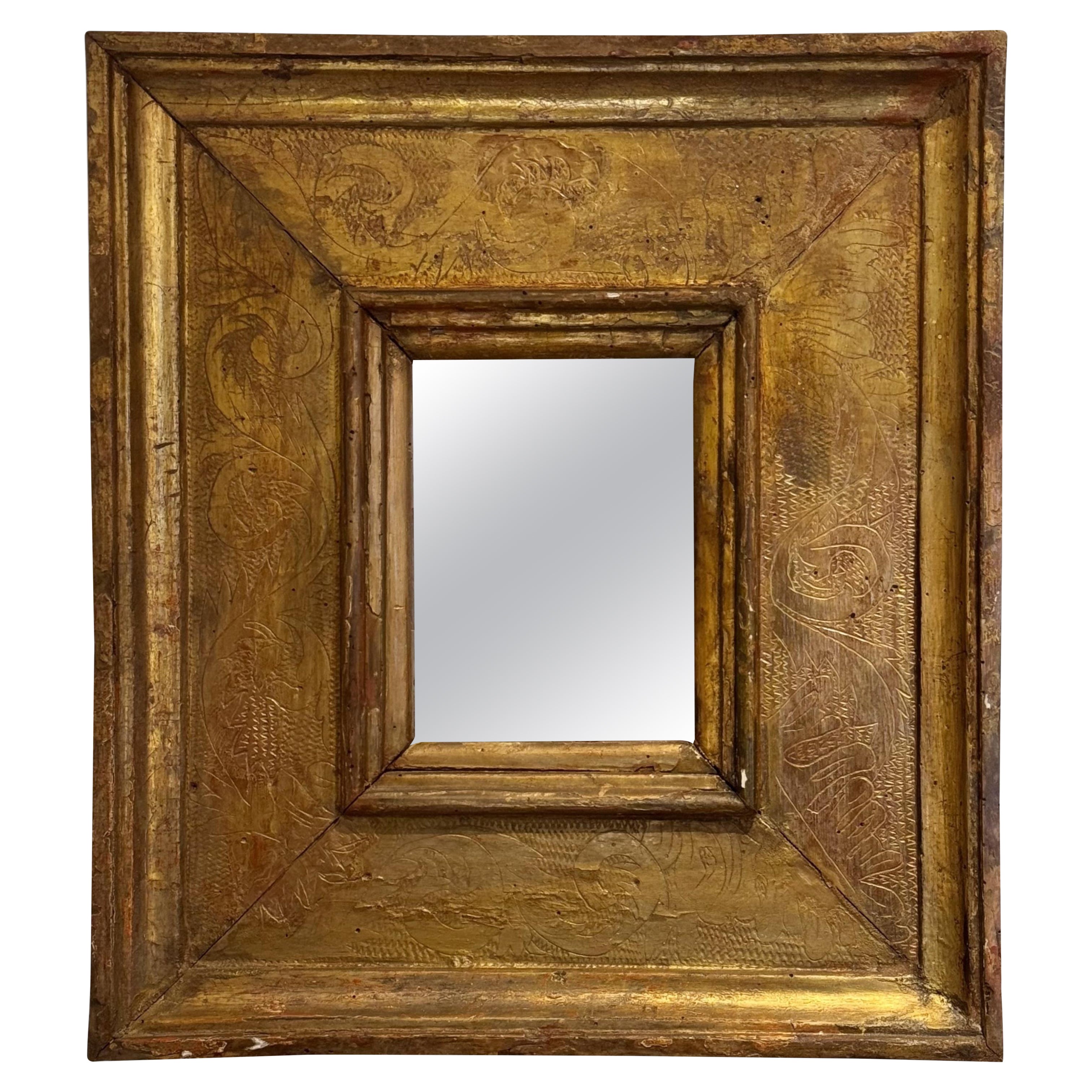 18th Century Italian Giltwood Mirror