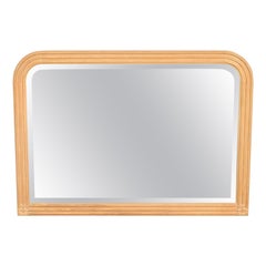 Miroir mural Art Déco moderne encadré en chêne blanc Jay Spectre pour Century Furniture
