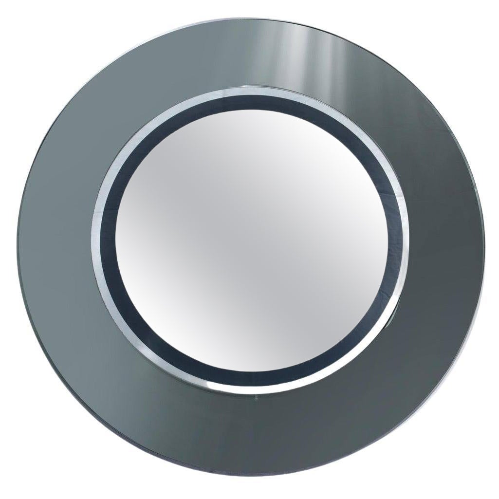 Miroir rond Cristal Art pour Marcello et Marco De Carli  c. 1960 en vente