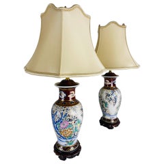 Eleganza delle lampade da tavolo in ceramica cinese dipinte a mano/una coppia