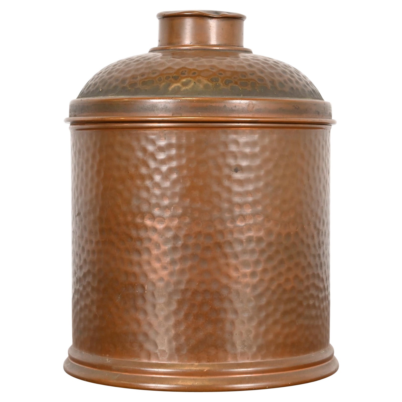 Humidificador de cobre martillado estilo Arts & Crafts Roycroft, circa años 20