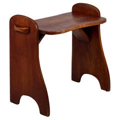 Vintage Maple Stool or Small Bench by Cushman Colonial Creations
