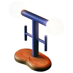 Fillete Solid Spanish Elm Bedside Table Lamp by Marco Calhau