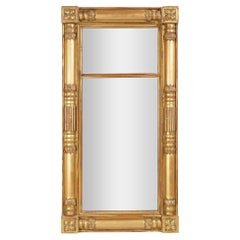 Boston gilt baluster pier mirror attributed to Isaac Platt, c. 1825