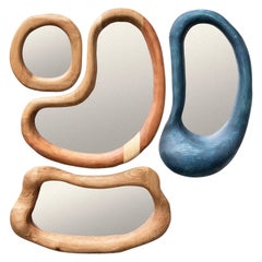 Set Of 4 Jeu Des Miroirs Timber Hardwood Wall Mirrors by Marco Calhau