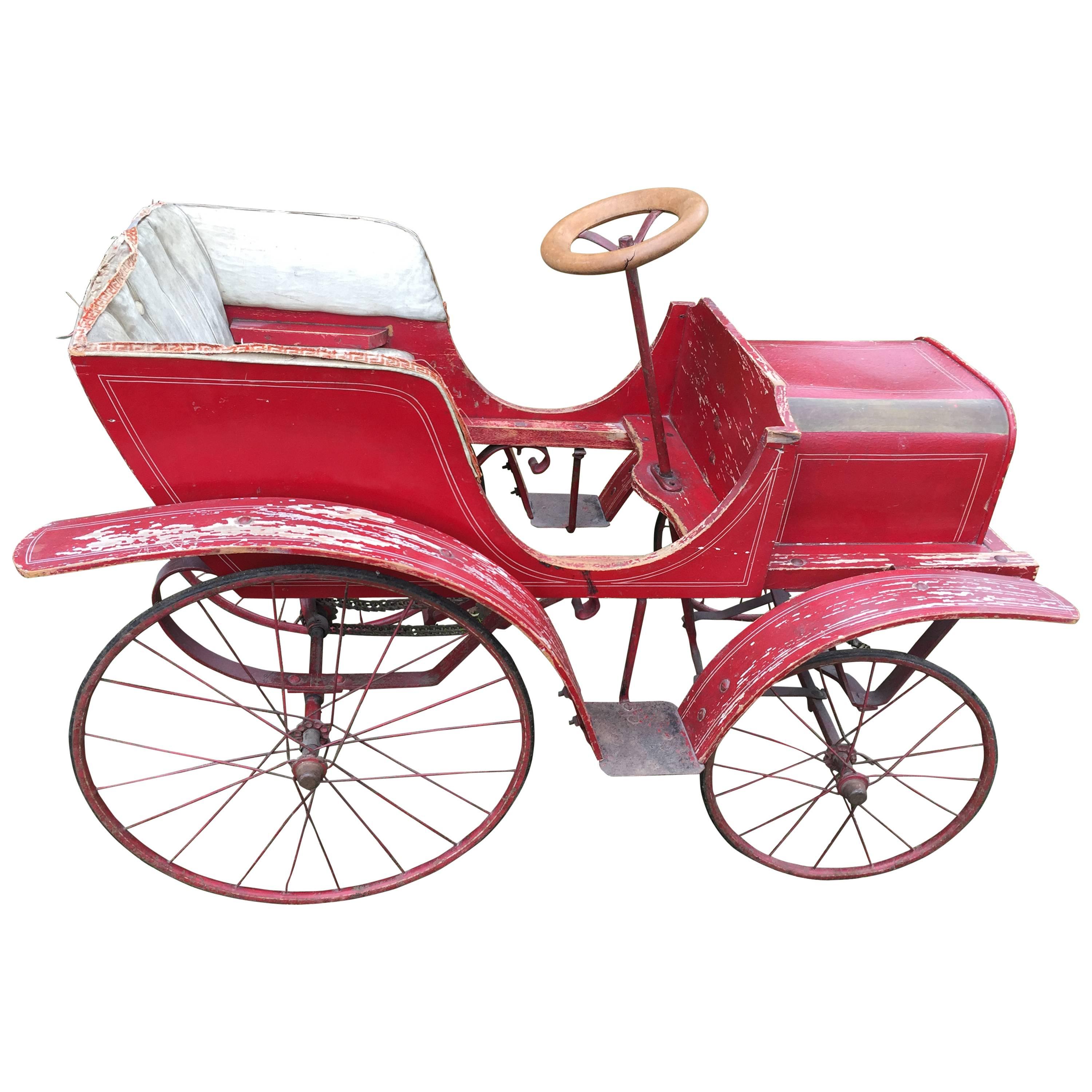 French Pedal Toy Car from circa 1900 For Sale