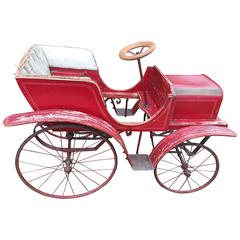 Car de jouets de pédale français d'environ 1900