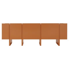 Customizable Sideboard 'Sistema Parere' M10, Orange Stained Wood