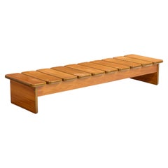 Geraldo de Barros, Bench, Wood, Metal, Brazil, 1970s