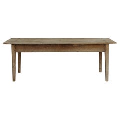 Antique 19th century Spanish chestnut kitchen table ...