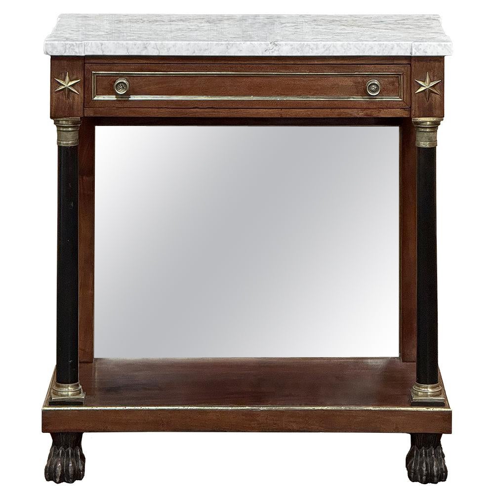 Early 19th Century French Empire Period Marble Top Console ~ Pier Table