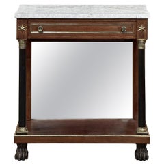 Early 19th Century French Empire Period Marble Top Console ~ Pier Table