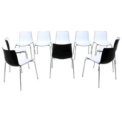 Modern Italian Lievore Altherr Molina for Arper Catifa Dining Chairs - Set of 10