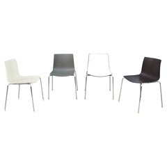 Italian Modern Lievore Altherr Molina for Arper Catifa 46 Dining Chairs Set of 4
