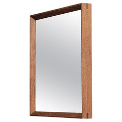 Wood-Framed Bronze Mirror, 40x40 cm Square – REGULAR