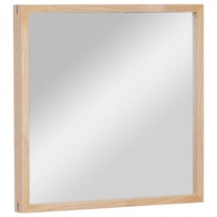 Wood-Framed Mirror, 40x40 cm Square – EDGE