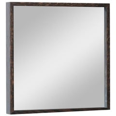 Square Oak-Framed Mirror – EDGE Series (40x40 cm)