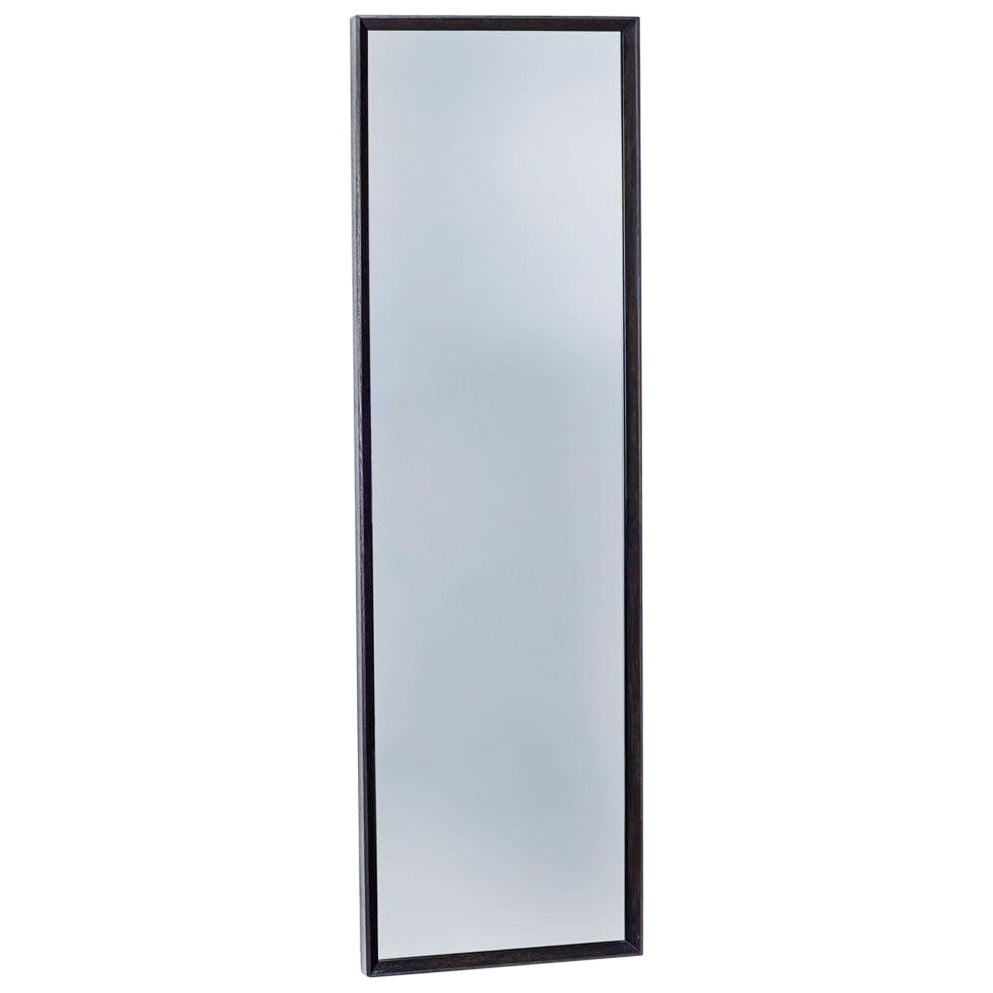 Long Smoked Mirror with Wooden Frame – REGULAR
