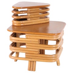 Mesa auxiliar de ratán