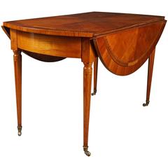 Antique Neoclassical Drop-Leaf Table