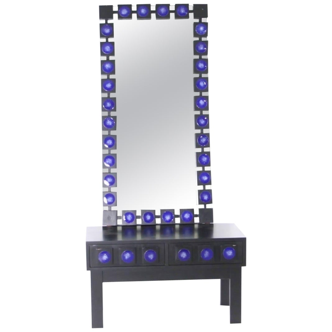 Swedish mirror and console table For Sale