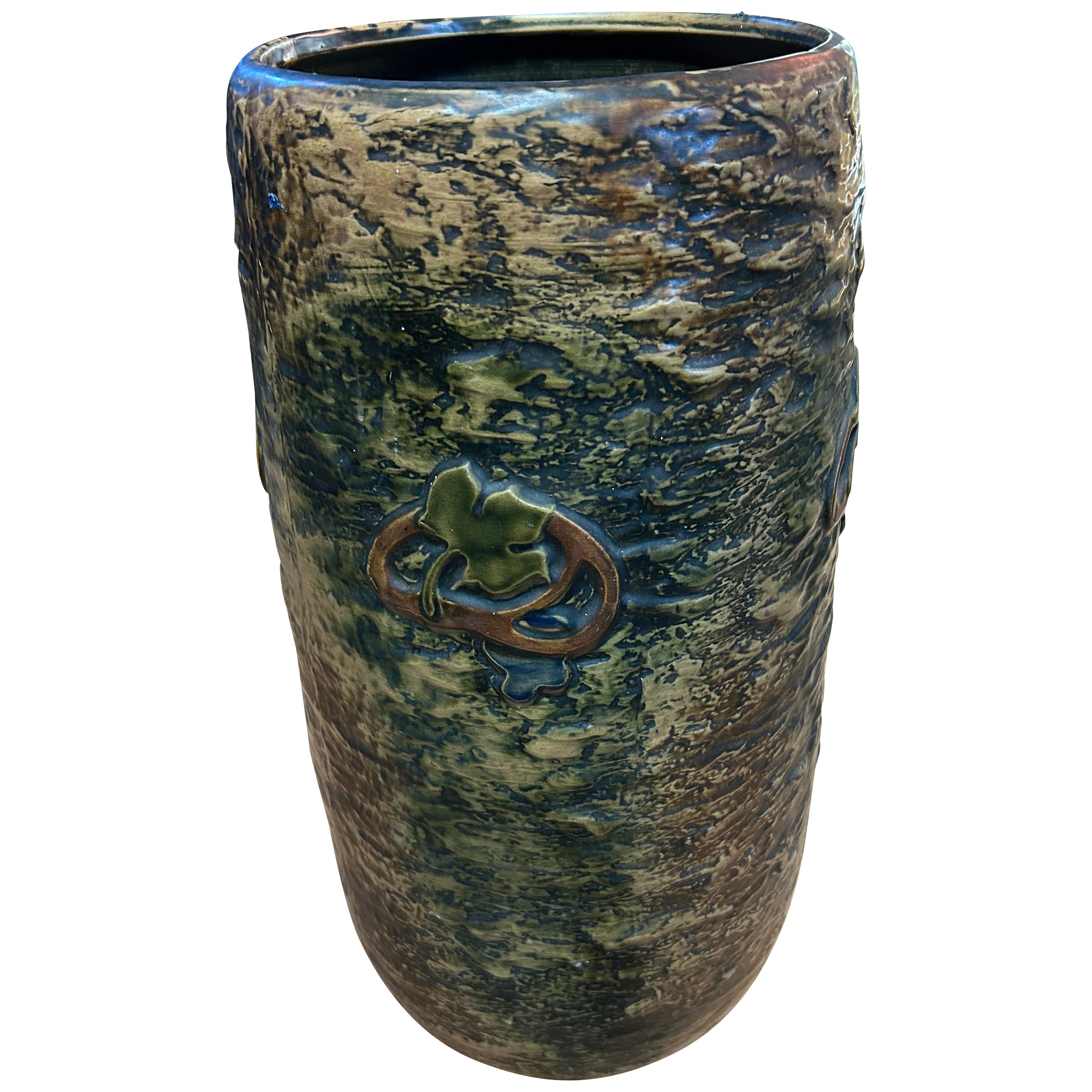 Keramischer Umbrella Stand im Arts & Craft Stil