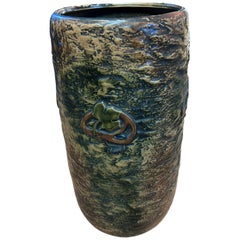 Arts & Crafts Style Ceramic Umbrella Stand