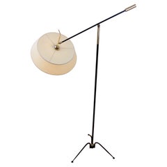 Pendulum floor lamp, Maison Lunel circa 1950