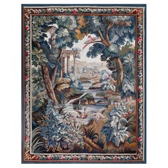 Tapiz Francés Greenery Manufactory Aubusson Siglo XIX - 142lx197h - N 1530
