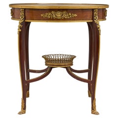 Antiguo Guéridon Montado de Ormolu Estilo Belle Époque