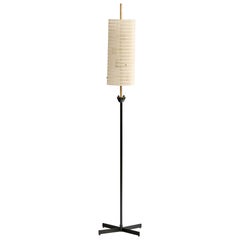 Brazilian Designer, Floor Lamp, Metal, Brass, Brazil, 1950s
