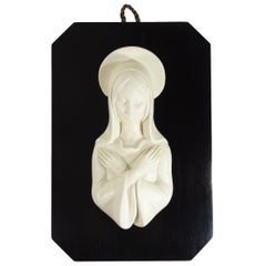 1930 by Zaccagnini Italian Art Deco Ceramic Madonna Figure