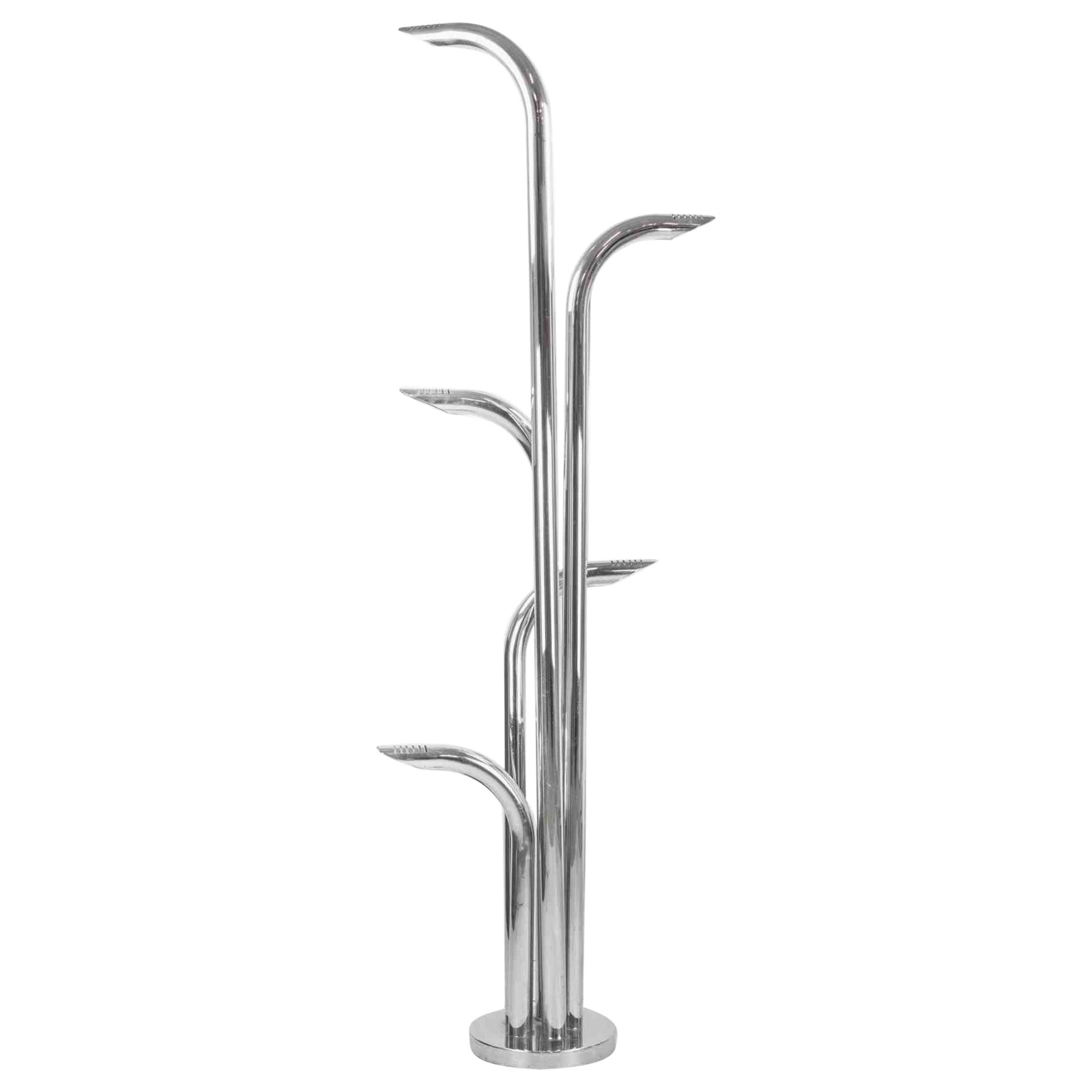 Verchromte Vintage-Stehlampe, Italien, 1970er Jahre