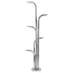 Verchromte Vintage-Stehlampe, Italien, 1970er Jahre