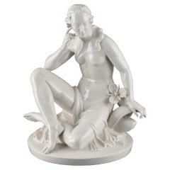 Hugo Meisel for Schwarzburger Werkstatten Porcelain Nude Circa 1930’s