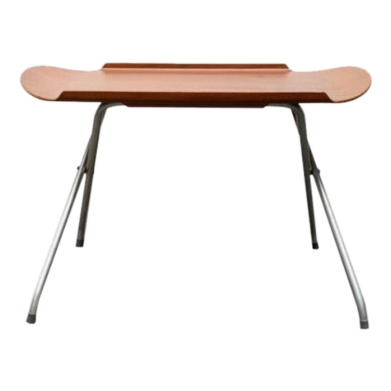 Mid-Century Teak Folding Tray Table From f.m. Produkt, 1960s