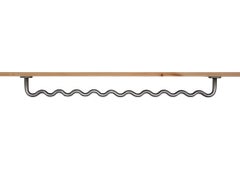 Contemporary Sine Wave Shelf Clothes Rack Medium in Aluminum by Erik Olovsson