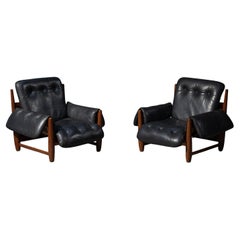 'Mole' Lounge Chairs by Sergio Rodrigues, Brazil, 1950s