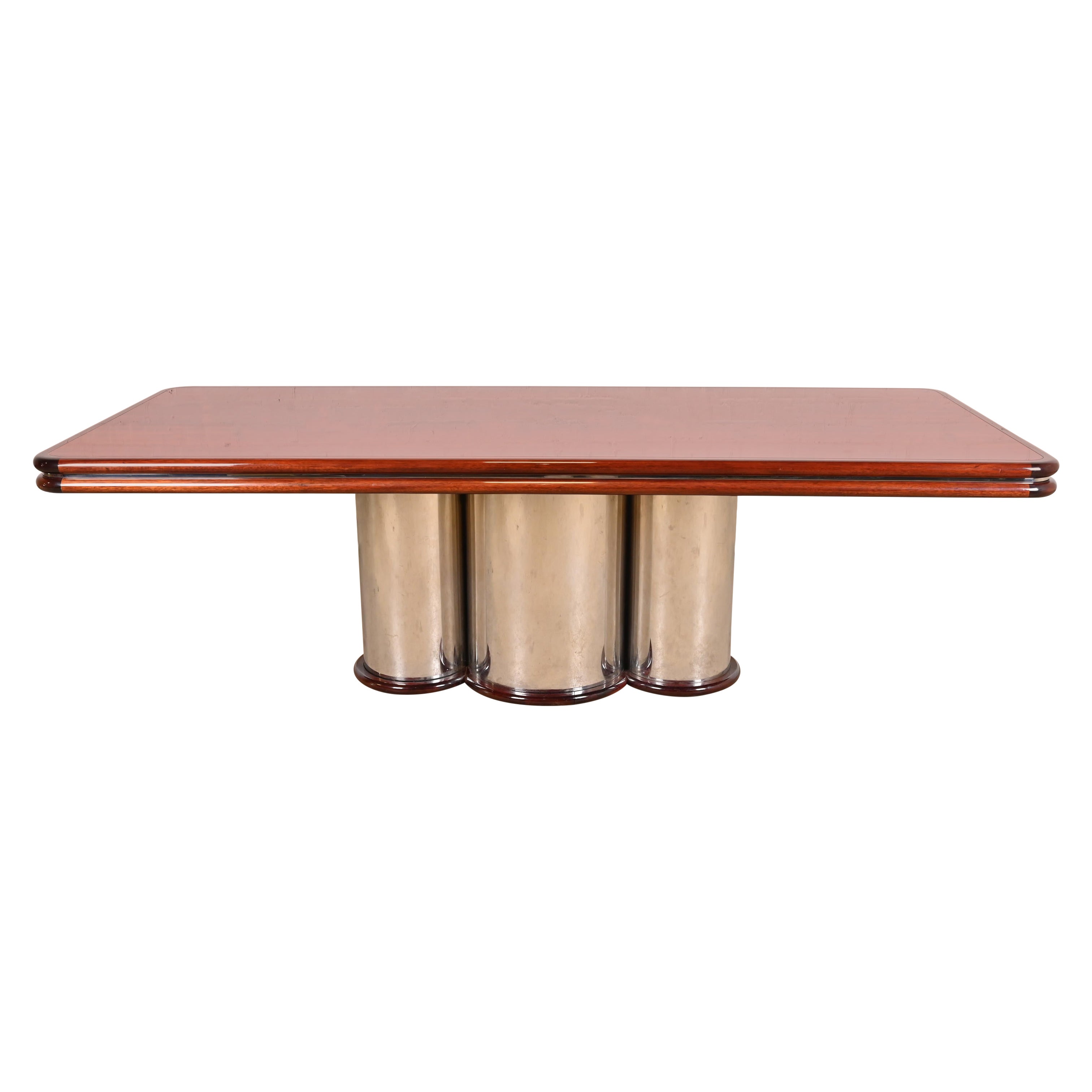 What size round table fits eight chairs?